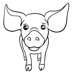 pig or piglet coloring page