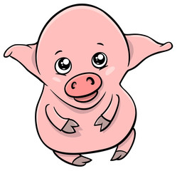 cute piglet cartoon character
