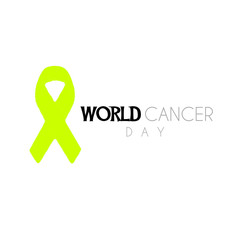 World Cancer Day poster Vector illustration