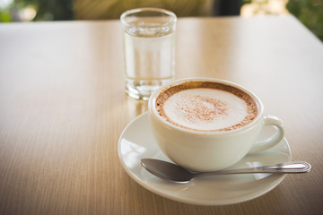cup of coffee in morning