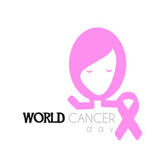 World Cancer Day poster Vector illustration