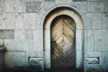 Door on building facade