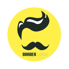Barbershop Logo Vector symbol template icon