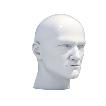 Mannequin Dummy Head Isolated