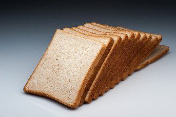 toast bread on dark background