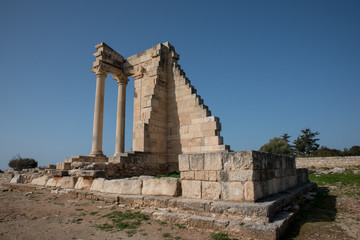 Fototapeta na wymiar Temple of Apollo near Kourion Cyprus Europe
