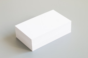 Business card on desk