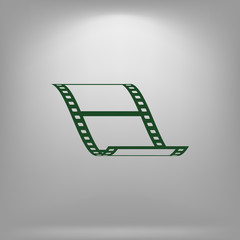Vector blank film strip icon