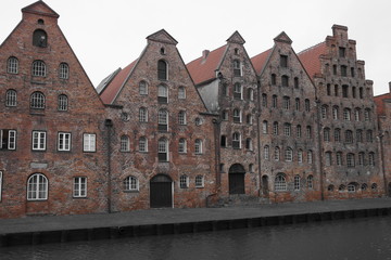 Fototapeta na wymiar Die Salzspeicher in Lübeck