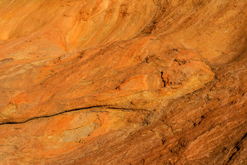 Maserung und Zeichnung in rotem Gestein, Australien, Westaustralien