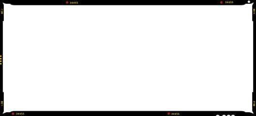 Blank medium format panorama negative picture frame,with free copy space, isolated on white background,