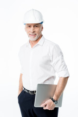 Mature male architect