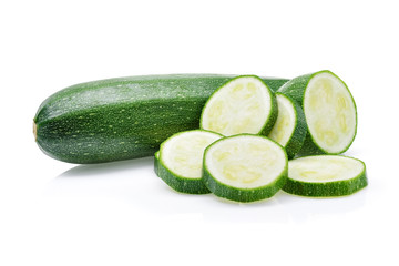 zucchini isolated on white background