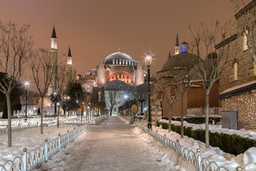 Fototapeta na wymiar Hagia Sophia , Istanbul , Turkey