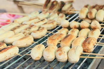 banana toast street food
