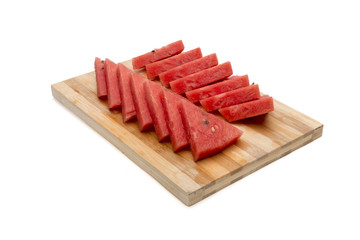 Watermelon on white ground