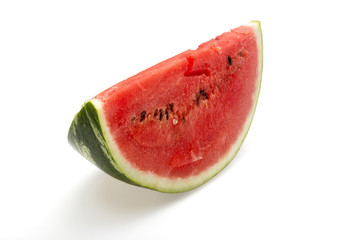 Fototapeta na wymiar Watermelon on white ground