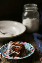 Easter. Festive pastry in glaze