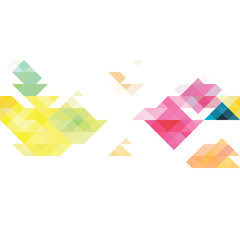 Triangle vector background