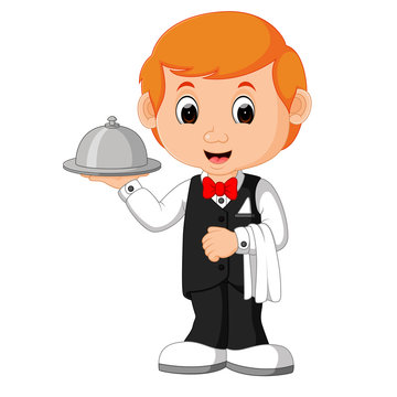 Waiter Restaurant Serving cartoon Stock Vector | Adobe Stock Waiter Restaurant Serving cartoon Stock Vector | Adobe Stock