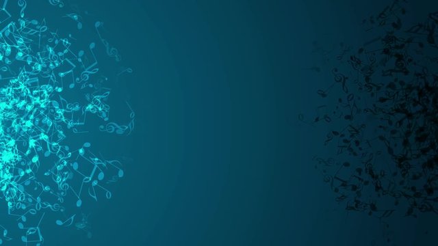 Abstract Background with Colorful Music notes