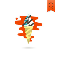 Ice Cream in a Cone.