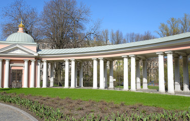 Colonnade of Church of Saints Cyril and Methodius.