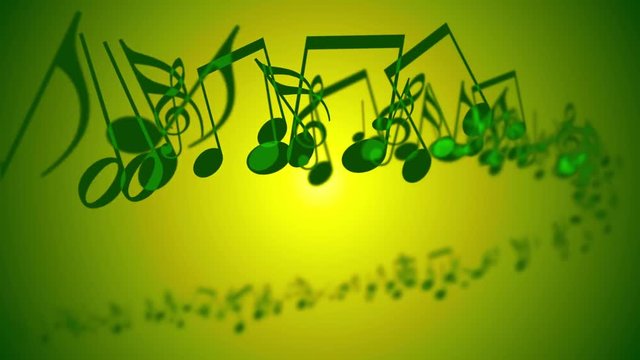 Abstract Background with Colorful Music notes