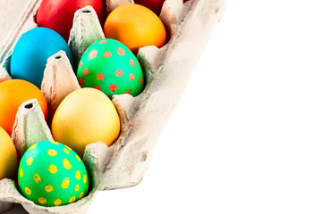 Easter eggs isolated