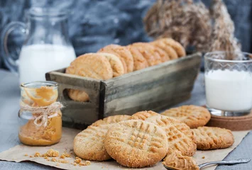 Foto auf Leinwand Homemade  peanut butter cookies © kate_smirnova