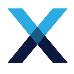 shape geometric letter X logo