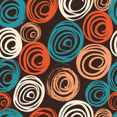 Vector seamless kids pattern. Sketch background. Hand drawn hipster print with doodles. Modern graphic design.