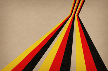Abstract vintage background with stripes in the colors of Germany flages.