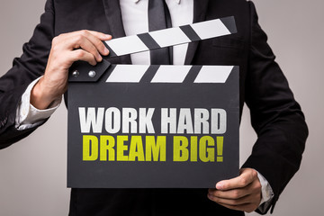 Obraz premium Work Hard Dream Big