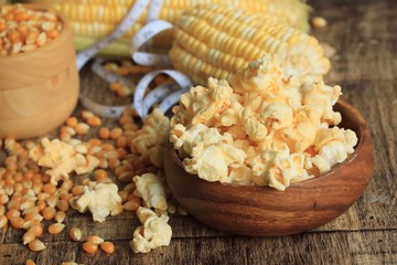 popcorn with dried seed.