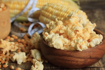 popcorn with dried seed.