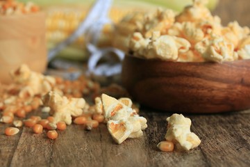 popcorn with dried seed.