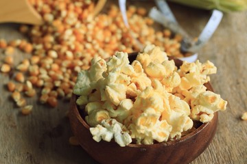 popcorn with dried seed.