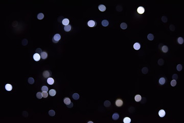 abstract lighting  bokeh on dark background.