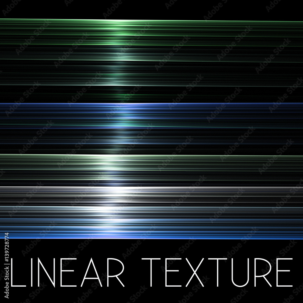 Poster Patch of reflected light on transparent green and blue texture