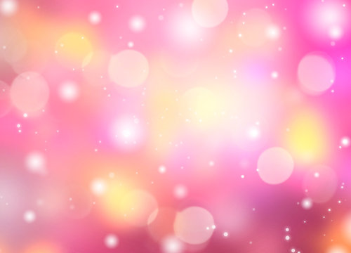 Abstract pink holiday blurred background.