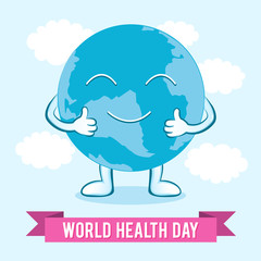 World Health Day. Vector illustration for design holiday.