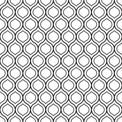 Seamless geometric vector pattern in oriental style