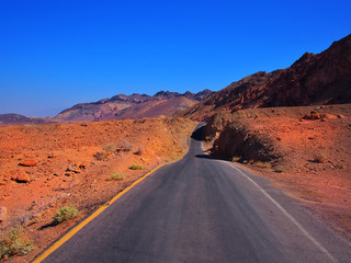 Fototapeta na wymiar Road in Death Valley National Park, California, USA