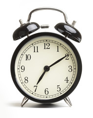 Alarm clock isolated on white background