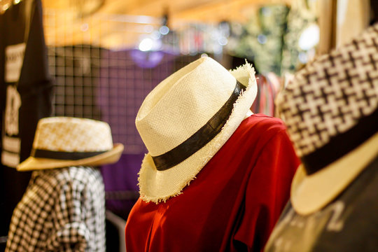Hats sold in the Thai market