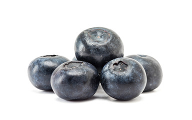 blueberry fruit isolated on white background