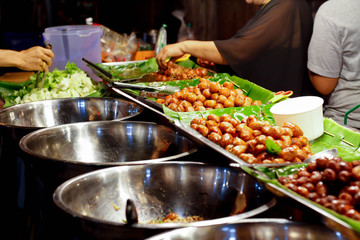 thai food for sale in market
