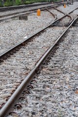 Naklejka premium metal railway, iron railway