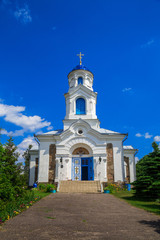 Fototapeta na wymiar Church St. - Intercession, Belarus, village of Red